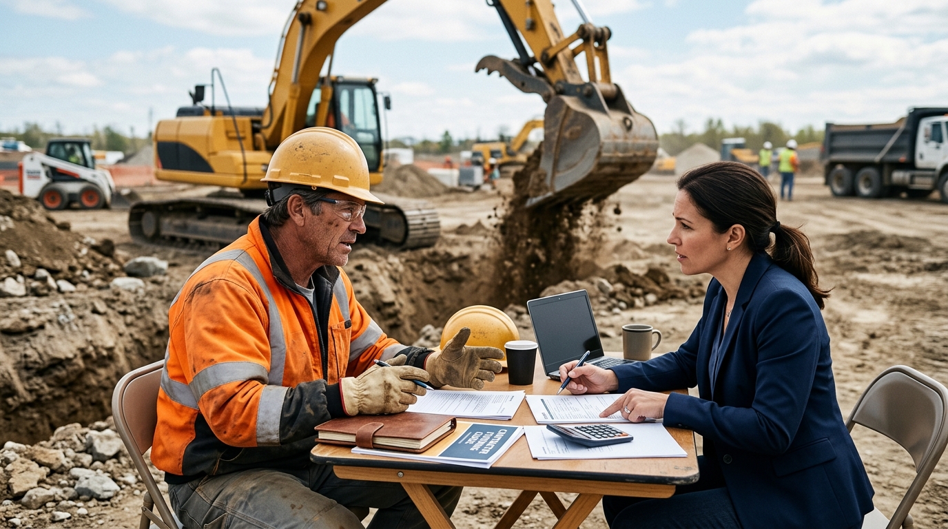 Illustration: Bad Credit Excavator Loans: Your 2026 Funding Guide for Contractors