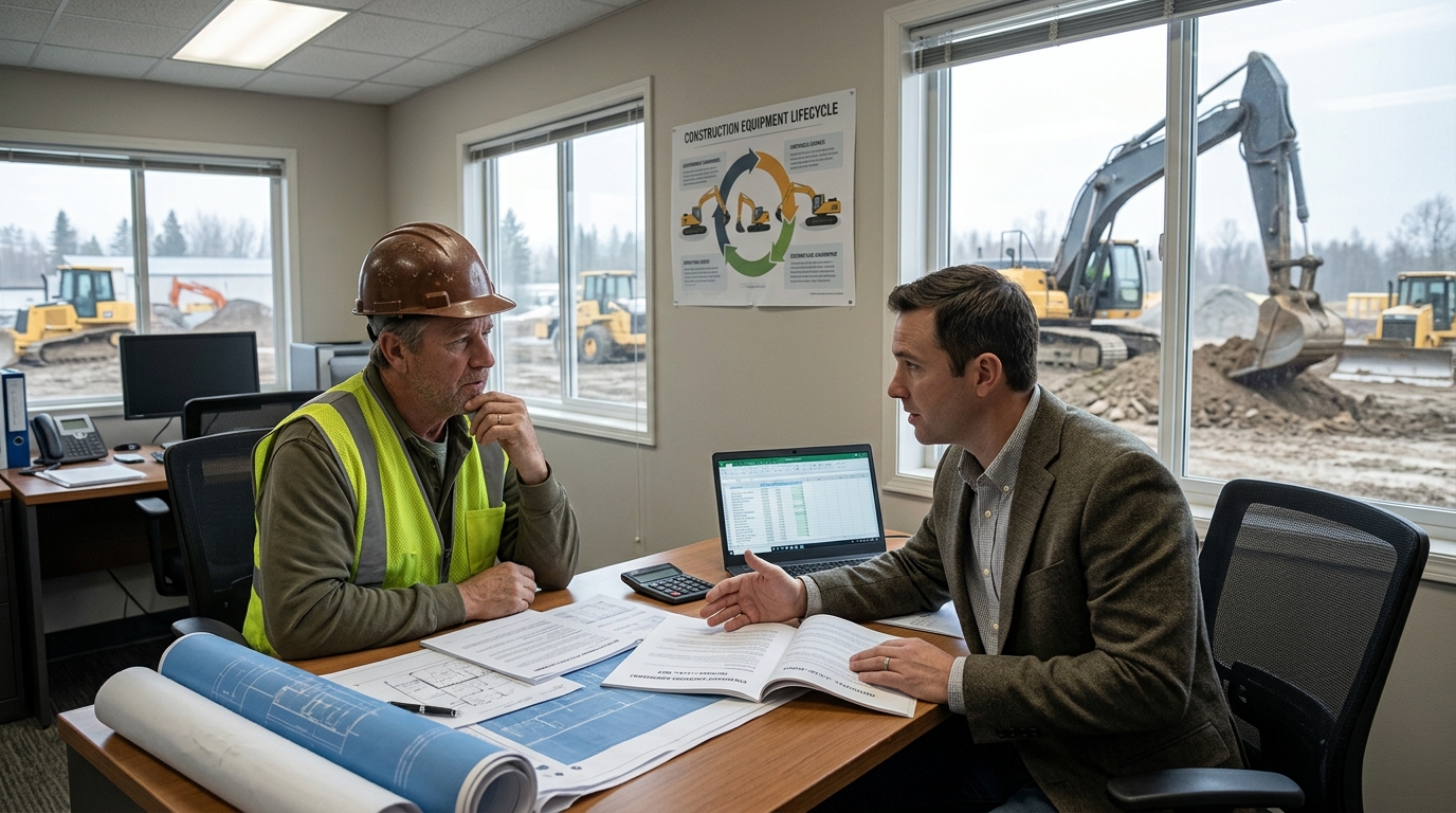 Illustration: Lease vs Buy Construction Equipment: A 2026 Financial Guide for Excavation Contractors